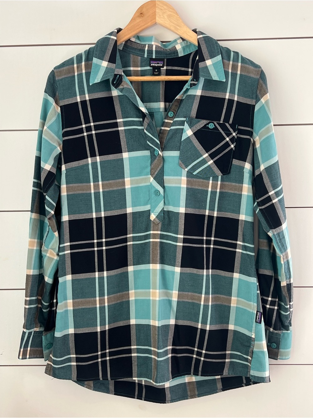 Patagonia Organic Cotton blend Featherstone Tunic top gorpcore outdoor medium